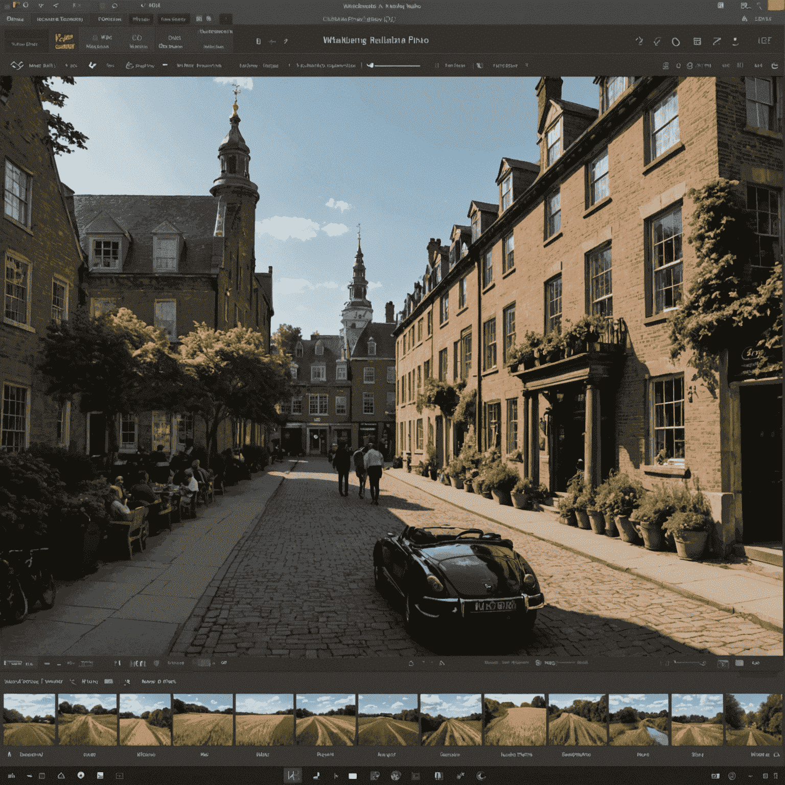 A screenshot of the Williamsburg Photo Editor user interface, showcasing the main editing tools and features.