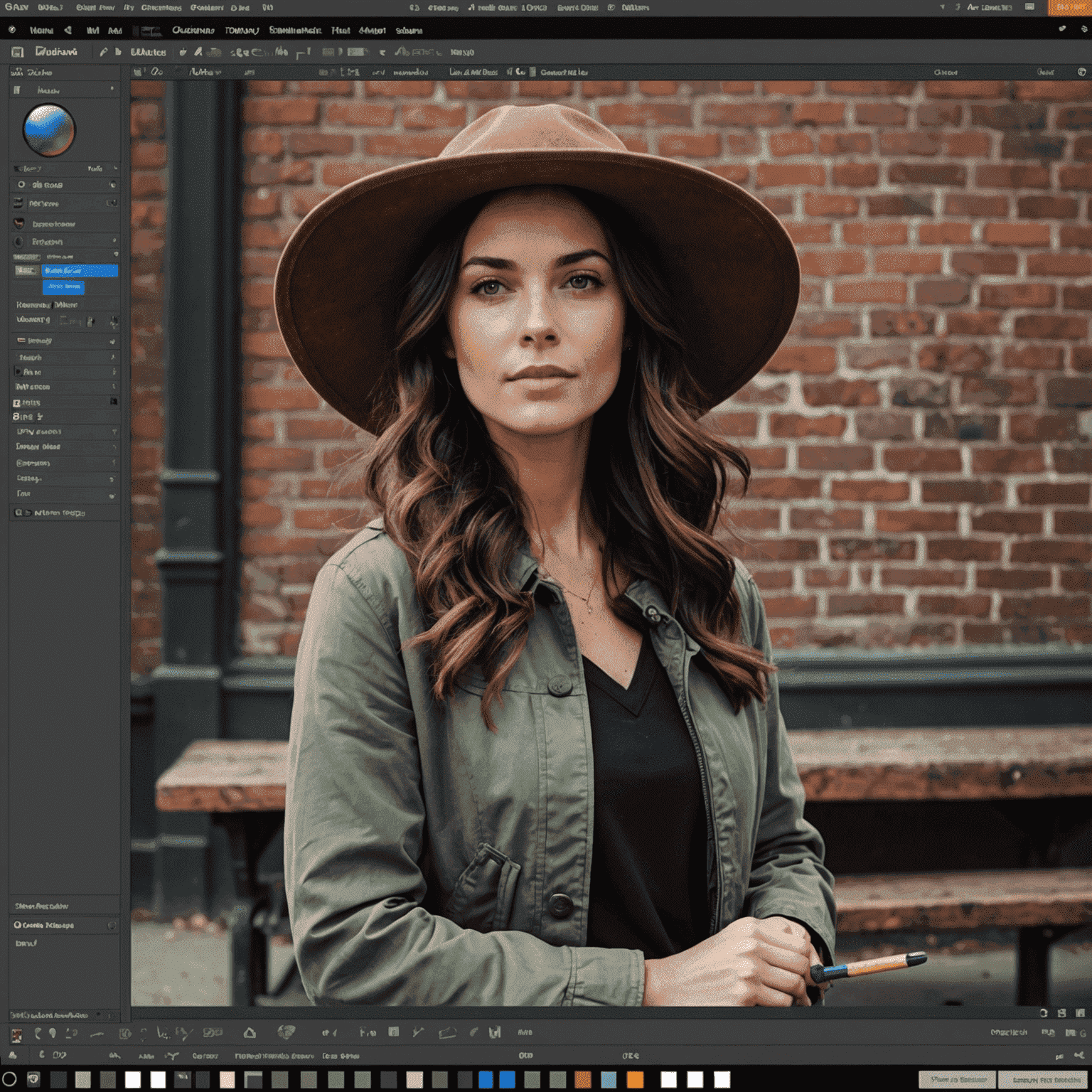 Showcase of professional-grade tools in Williamsburg Photo Editor, including color correction, retouching, background removal, filters, and selection tools